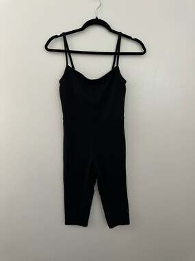 Wilfred Free Aritzia Black Capri Length Cami Unitard Jumpsuit